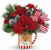 Send A Hug Reindeer Wish Bouquet roses & carnations