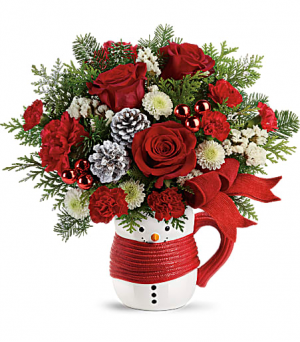 Send a Hug Snowman Mug in Fort Collins, CO | D'ee Angelic Rose Florist Send a Hug Snowman Mug in Fort Collins, CO | D'ee Angelic Rose Florist