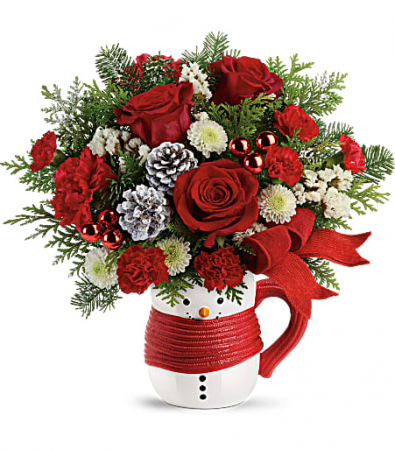 Send a Hug Snowman Mug