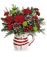 Send a hug Sweet Frosty  Keepsake arrangement