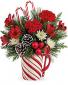 Send A Hug Sweet Stripes fresh flowers