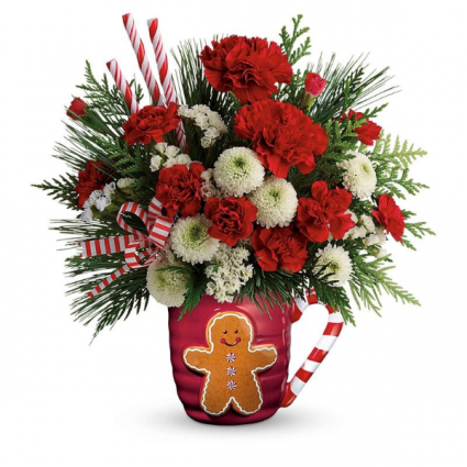 Send a Hug Winter Sips Fresh Arrangement