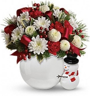 Send a merry Hug Ceramic Snowman in Oakdale, NY | POSH FLORAL DESIGNS INC. Send a merry Hug Ceramic Snowman in Oakdale, NY | POSH FLORAL DESIGNS INC.