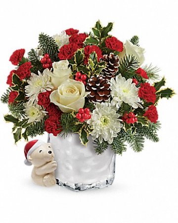Send 'em a Hug Bear Keepsake Arrangement