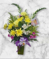 Sending Sunshine FHF-M692 Fresh Flower Arrangement (Local Delivery Area Only)