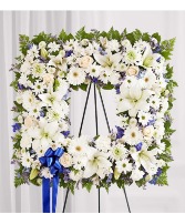 Sentimental Solace Wreath - Blue & White 