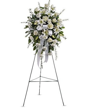 SENTIMENTS OF SERENITY STANDING SPRAY in Hampstead, NC | Surf City Florist