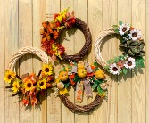 September 17, 2024   6:30PM Autumn Wreath Workshop