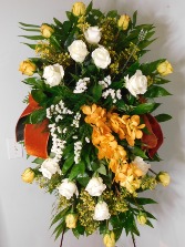 September Standing Funeral Spray