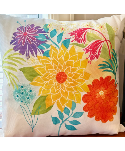 Serendipity Multi-Color Pillow Powell Florist Exclusive