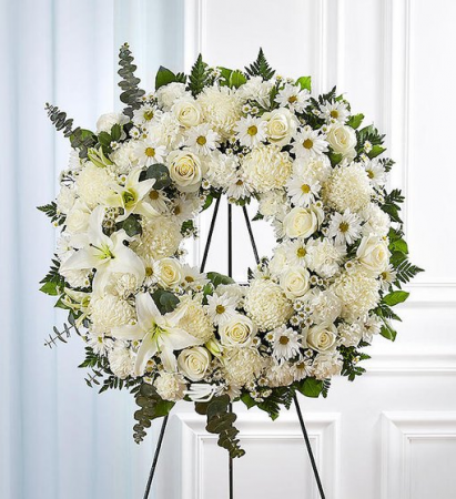 Serene Blessings White Wreath #148274 