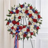Serene Blessings™ Red, White & Blue Standing Wreat