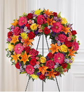 Serene Blessings Standing Wreath- Bright 