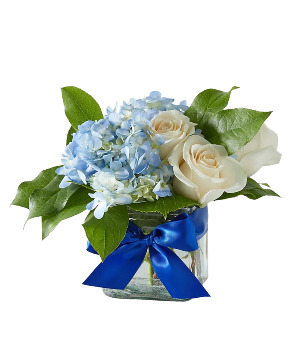 Serene Blue Floral Arrangement