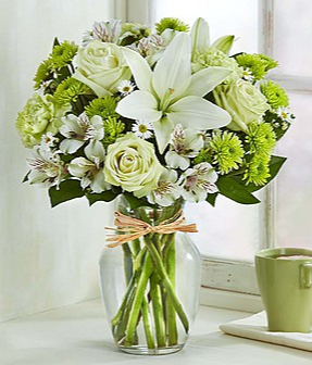 Serene Green™ Arrangement in Croton On Hudson, NY | Cooke's Little Shoppe Of Flowers Serene Green™ Arrangement in Croton On Hudson, NY | Cooke's Little Shoppe Of Flowers