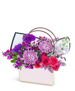 Serene Love Blooms Tote Flower Arrangement