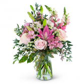 Serene Pink Meadow Arrangement