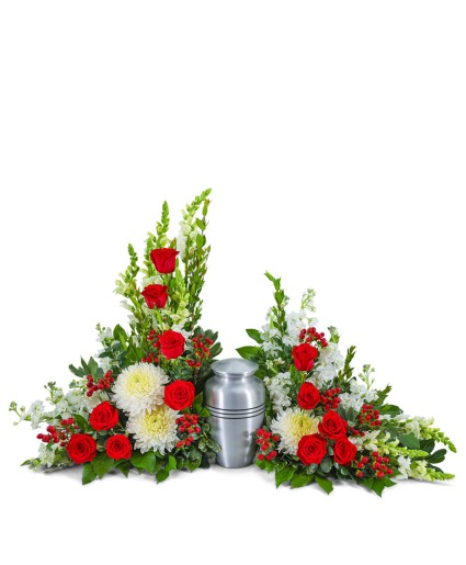 Serene Sanctuary Surround Urn Arrangement