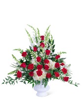 Serene Sanctuary Urn Sympathy Arrangement