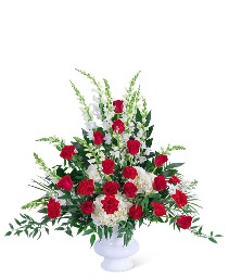 Serene Sanctuary Urn Sympathy Arrangement