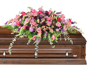 Divine Destination Casket Spray in Brooklyn, NY | Same Day Funeral Flowers