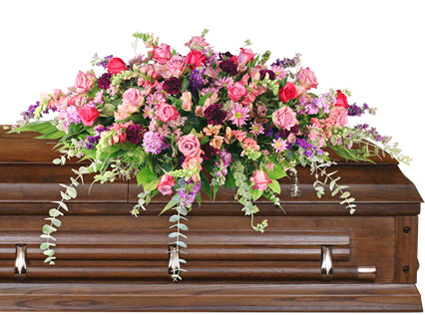 Divine Destination Casket Spray Flower Bouquet