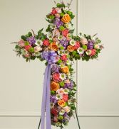 Serenity Cross Funeral Flowers