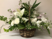 Serenity Flower Basket FSN Sympathy Arrangement