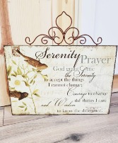 Serenity Prayer Sign Sympathy