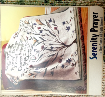 Serenity Prayer Throw