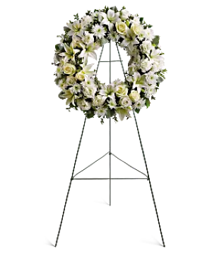 Serenity Wreath Standing Spray Wreath