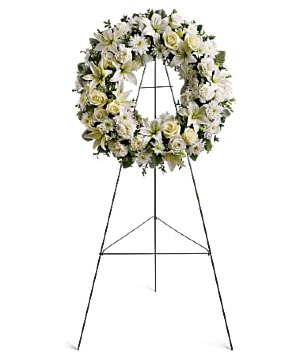 Serenity Wreath sympathy arrangements