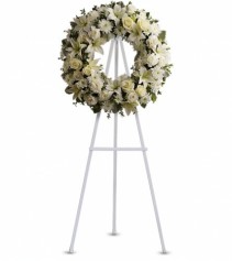 Serenity Wreath Wreath on Easel