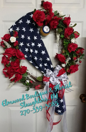 Serviceman's Memorial Wreath Grapevine Wreath