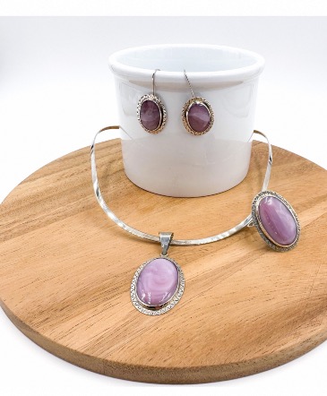 Set of 3 Necklace, Earrings and Ring  Jewelry  in Hurricane, UT | Wild Blooms