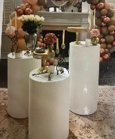 Set of 3 pedestals  Rental