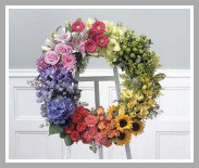 SF 139-21 Open Wreath Standing Spray
