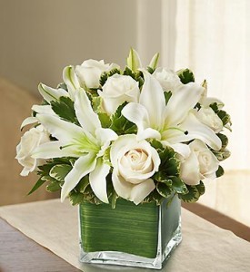 sha7 roses and lilies (white)