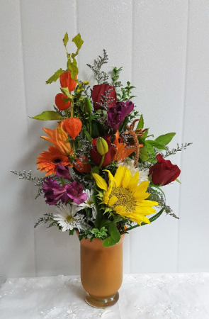 Fall-Shades of Autumn Colors & flower varieties based on availability