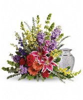 Shades of Faith  Cremation and Memorial Floral Arrangement
