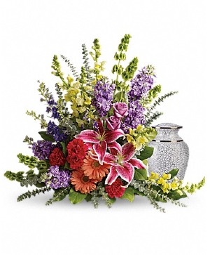 Shades of Faith  Cremation and Memorial Floral Arrangement