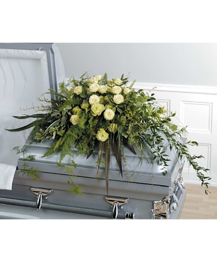 Shades of Green Casket Spray 