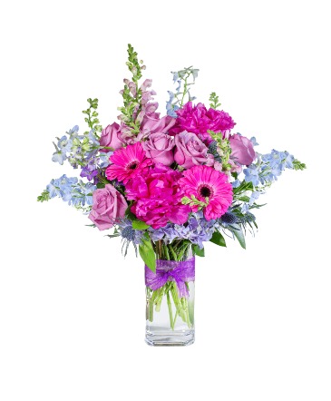 Shades of Happiness Vase Arrangement in Killeen, TX | Marvel's Flowers & Flower Delivery
