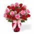 Shades of Pink and Red 18 Roses