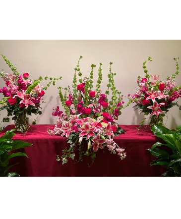 Shades of Pink Celebration Cremation Family Pieces in Winder, GA | Fresh Attitudes Flowers