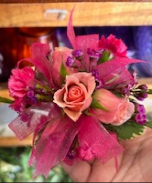 Shades of Pink Corsage  