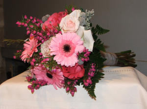 Shades of Pink Prom Flowers
