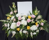Shades of Spring Floral Framed Standing Spray