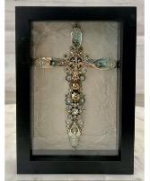 Shadow Box Diamond Cross  