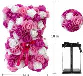 SHAKE IT UP ROSE BEAR - PINK & WHITE 